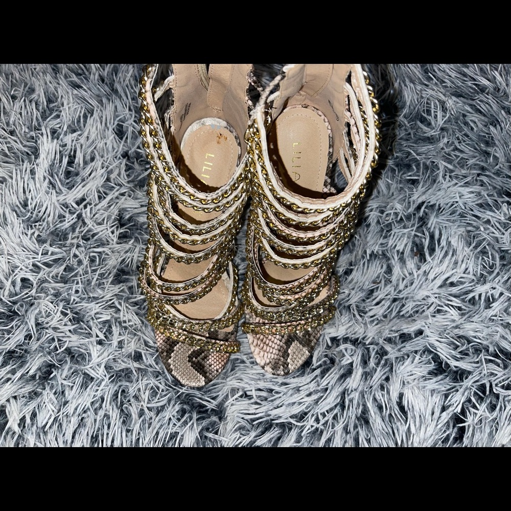 snakeskin heels